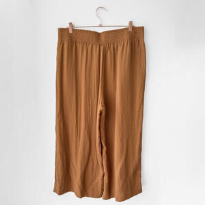 A New Day Burnt Orange High-Rise Cropped Wide Leg Pull-On Pants XL
